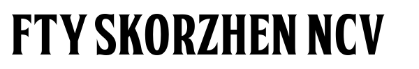 FTY Skorzhen NCV font preview